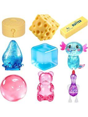 9-Pack Soft Squeeze Stress Relief Toys - Fidget Sensory Bundle for Kids & Adults